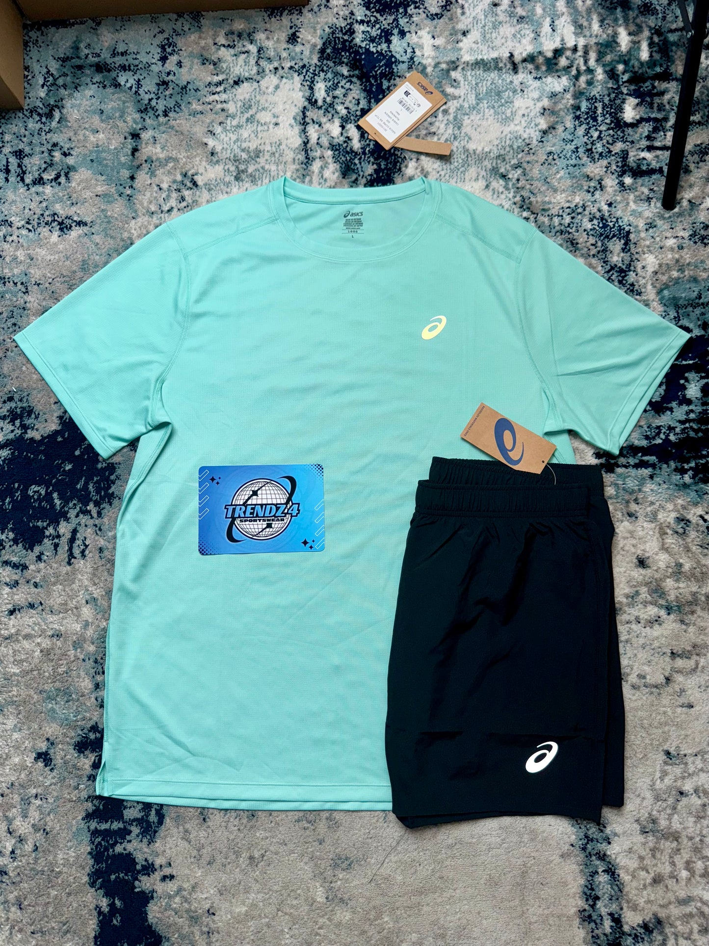 Asics Core Shorts Set - Mint/Black