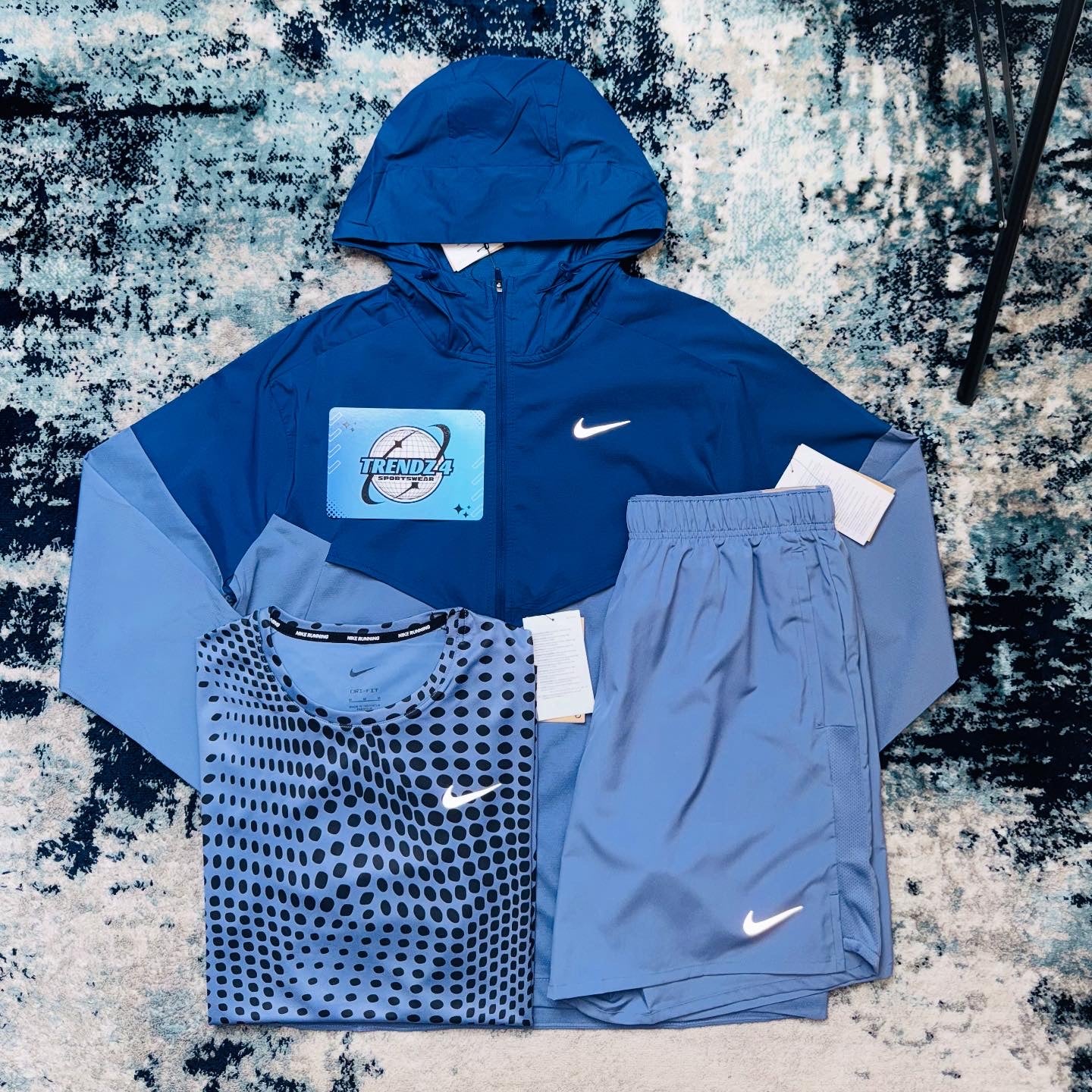 Nike Windbreaker 3 Piece Set - Indigo