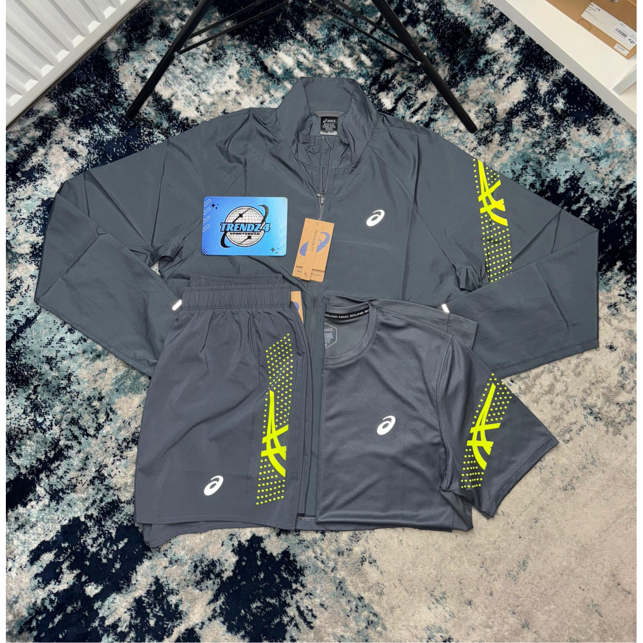 Asics Icon Windbreaker Shorts Set
