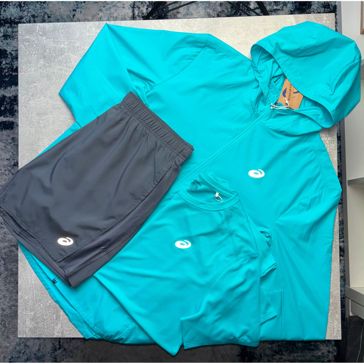 ASICS 3 PIECE SET - ENERGY AQUA