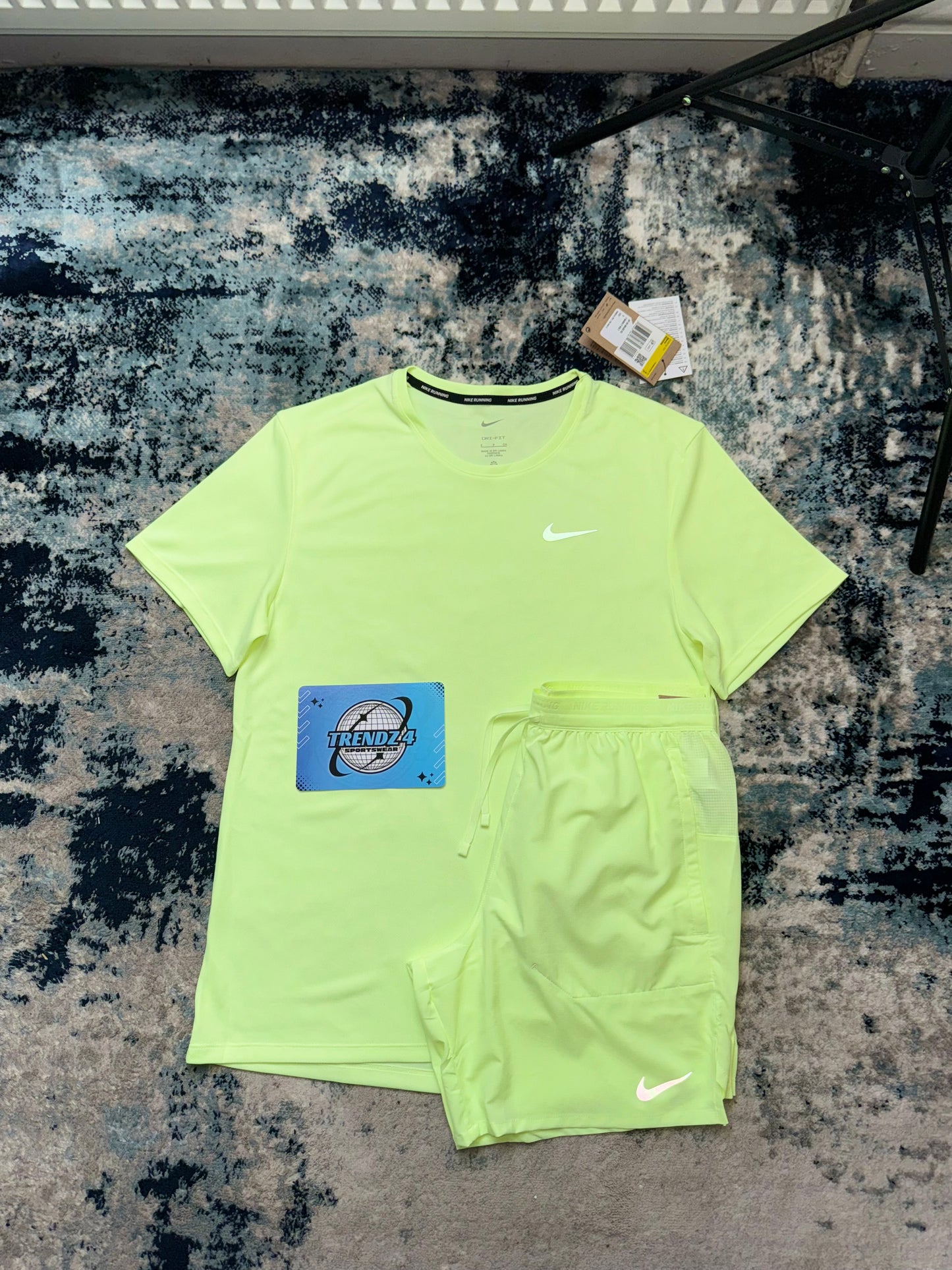 Nike Shorts Set - UV Yellow/Grey