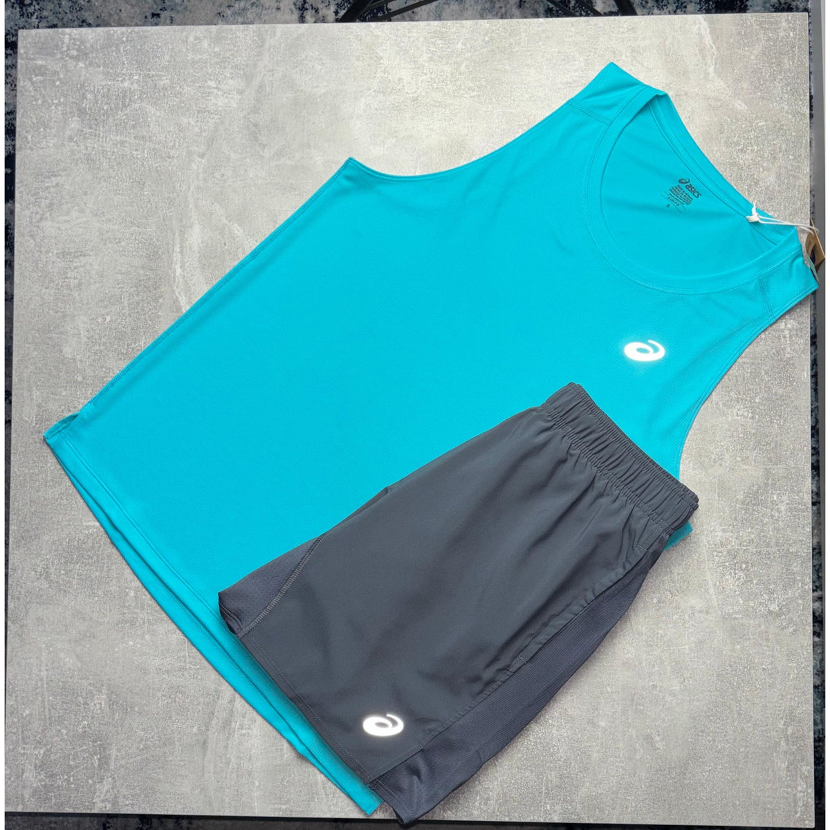 ASICS CORE SINGLET SET - ENERGY AQUA
