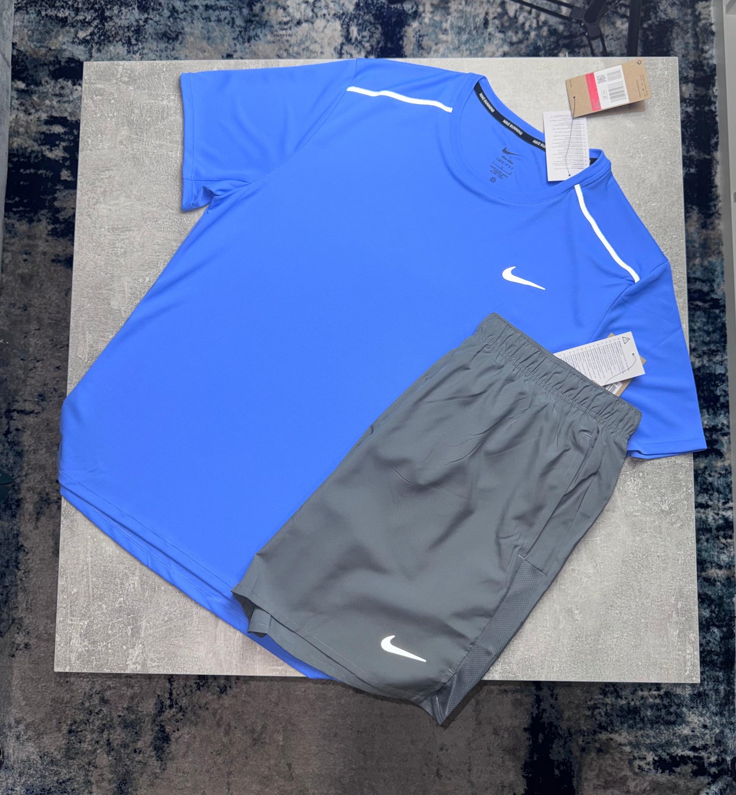 Nike Shorts Set - Blue & Grey