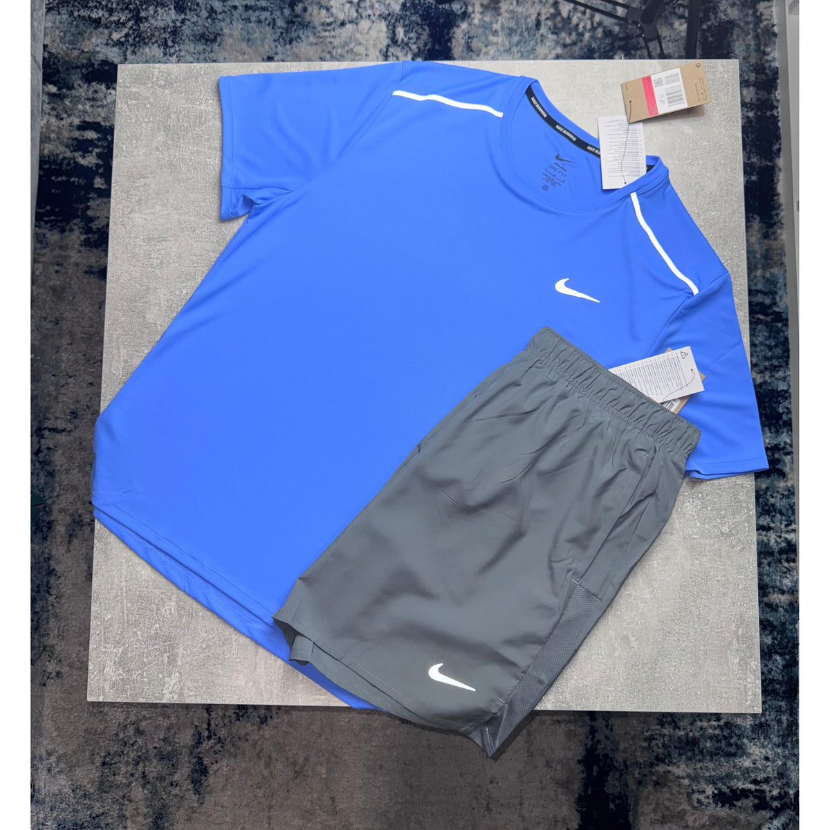 Nike Shorts Set - Blue & Grey