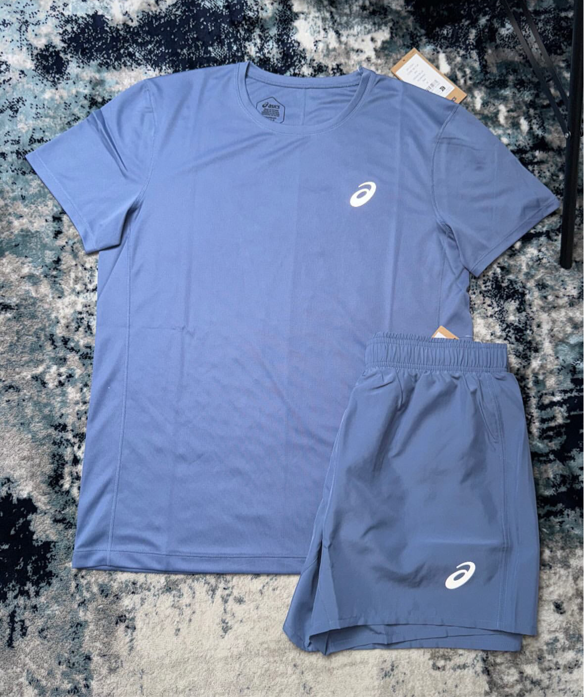 Asics Core Short Set - Denim Blue