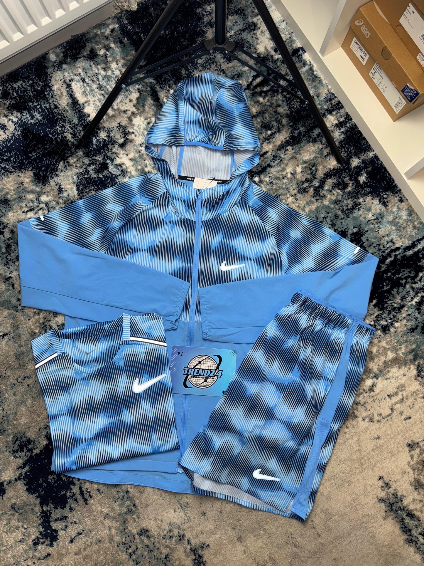 Nike Windbreaker Shorts Set - University Blue