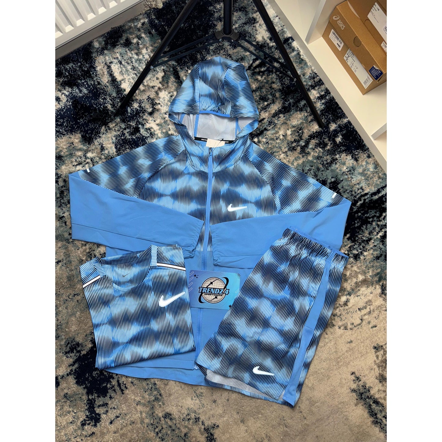 Nike Windbreaker Shorts Set - University Blue