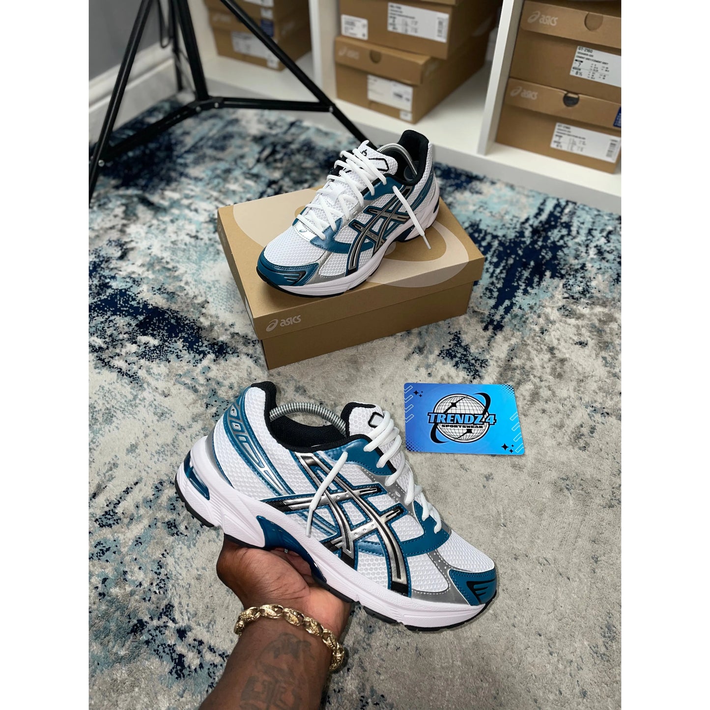 Asics Gel 1130 - White Restful Teal