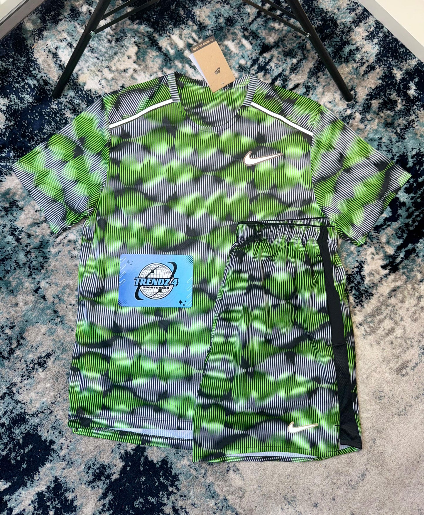 Nike Festival Miler Shorts Set - Graphic Green