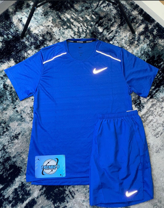 Nike Miler Shorts Set - Blue
