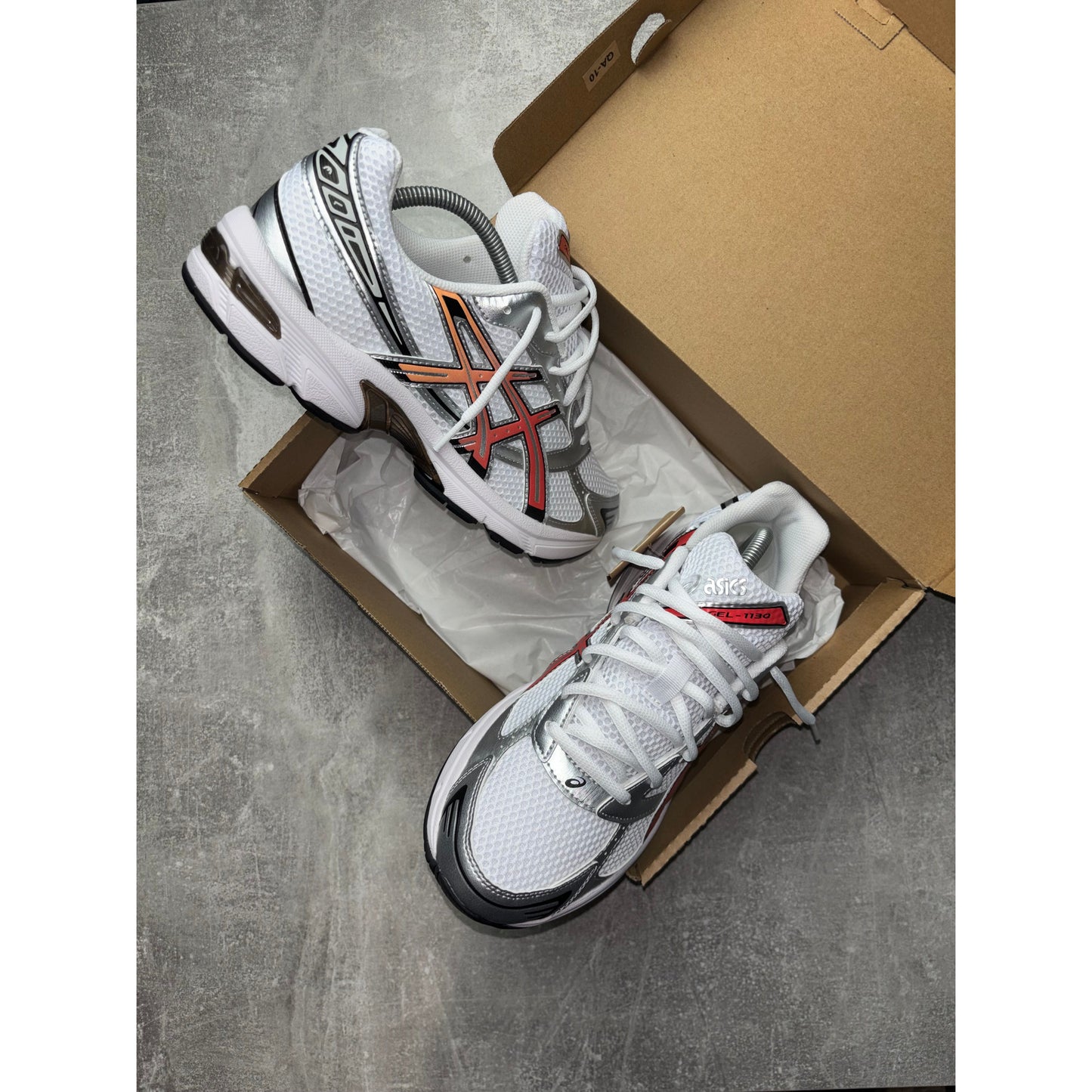 ASICS GEL 1130 - WHITE/RED SNAPPER