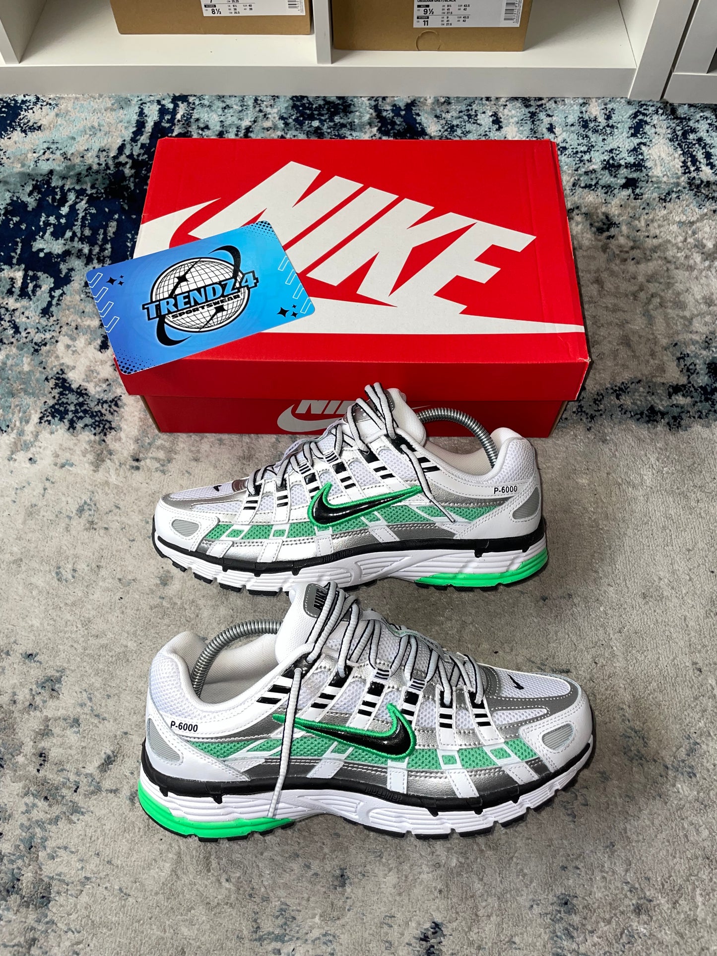 Nike P-6000 - White Spring Green