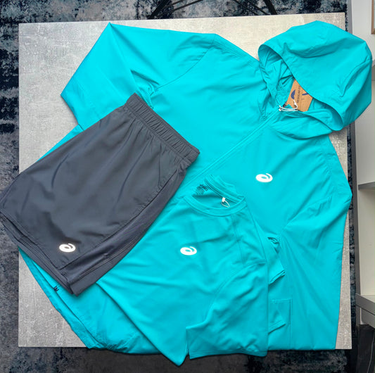 ASICS 3 PIECE SET - ENERGY AQUA