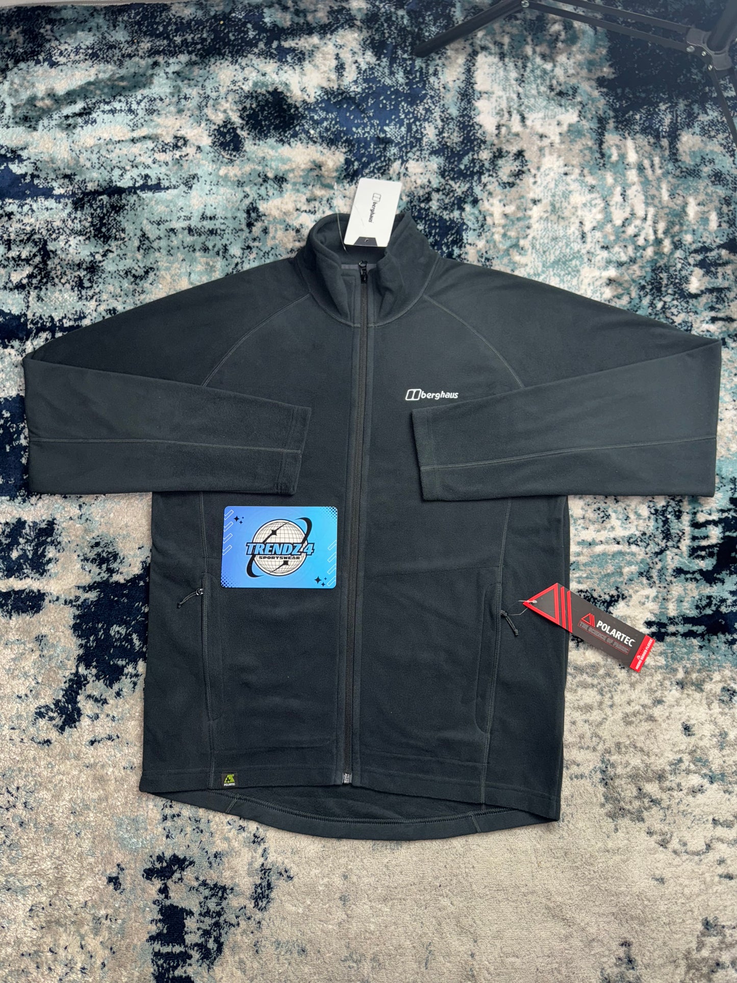 Berghaus Mens Arnside Full Zip Fleece Jacket - Black