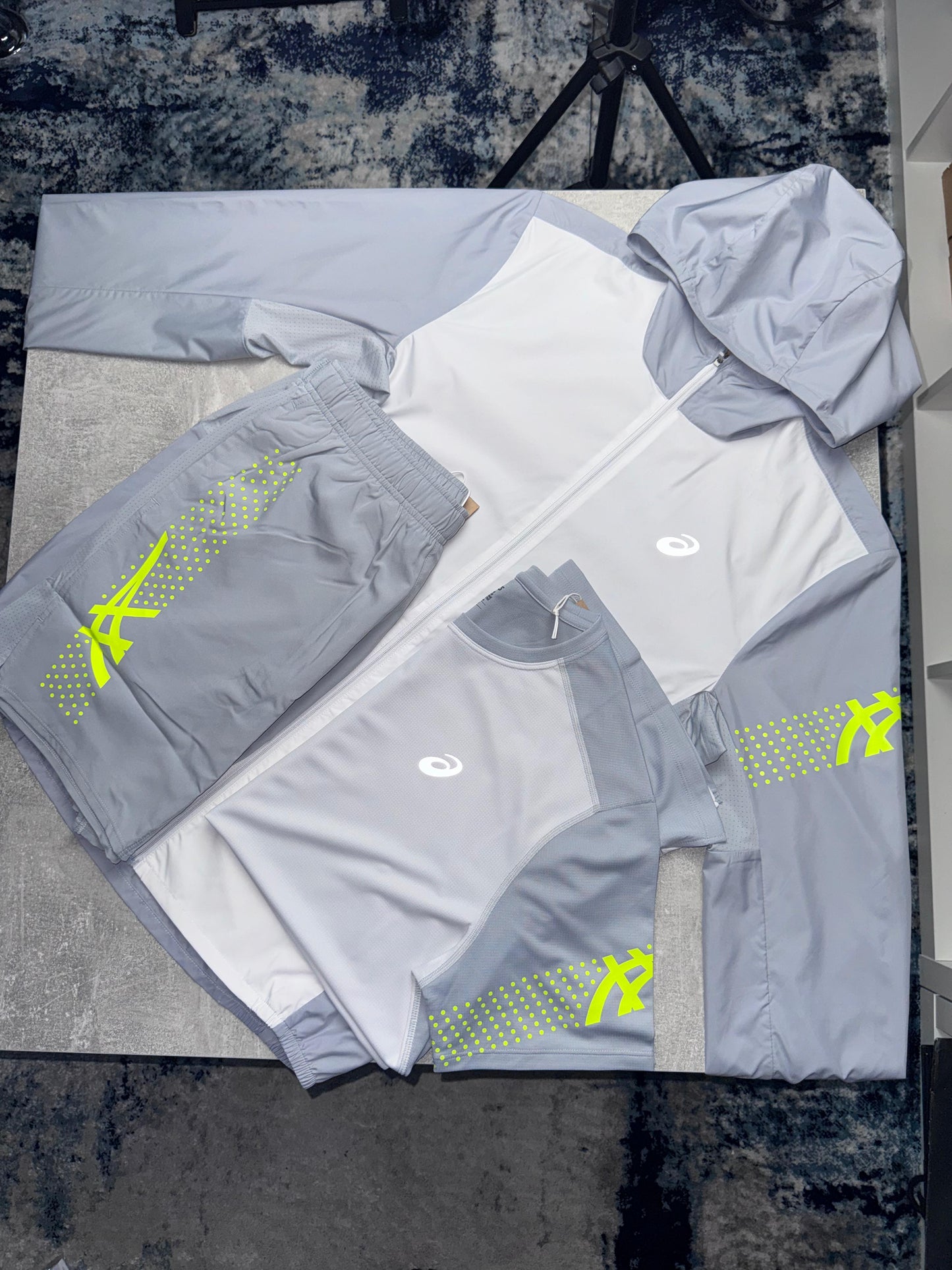 Asics Neon Shorts Set