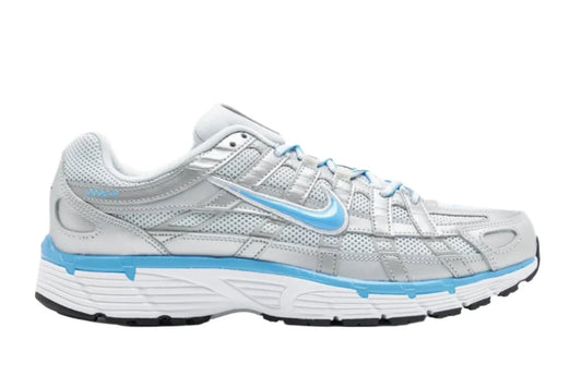 NIKE P-6000 PURE PLATINUM METALLIC SILVER UNIVERSITY BLUE